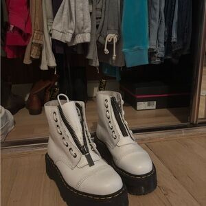 Dr. Martens White Combat Boots